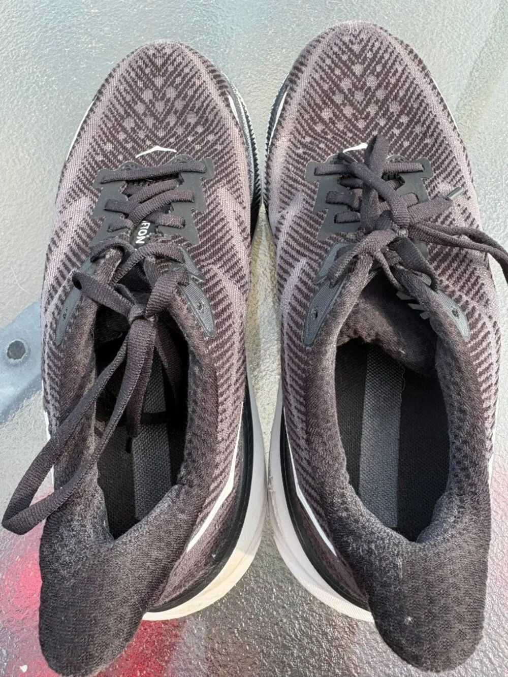 Hoka Clifton 9 Running Shoes Women's Size 8.5 Black Athletic Training Shoes